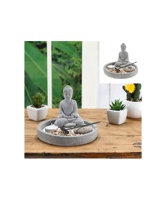 Gradina Zen cu Buddha, set relaxare, 18x13x18 cm - Victoria home deco