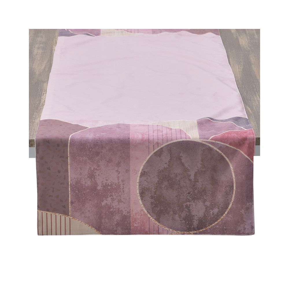 Napron pentru masa Inart, Roz-Mov, 40x140 cm - Victoria home deco