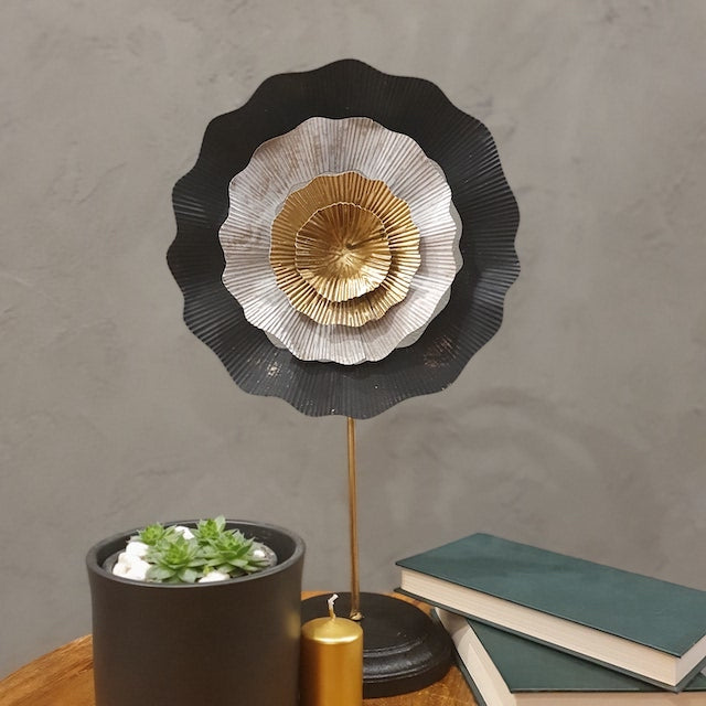 Decoratiune Floare din metal, 42 x 25 x 14 cm - Victoria home deco