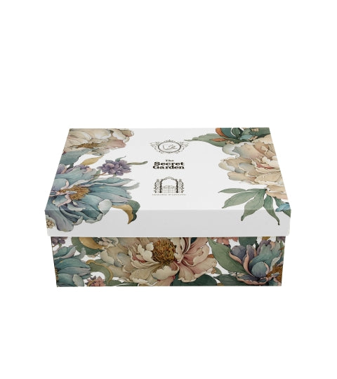 Set 2 cesti espresso cu farfurioare, Bujori albi, 90 ml, multicolor, DUO