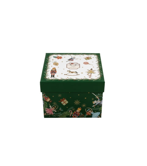 Set 2 cesti de espresso de lux cu farfurii Spiritul Craciunului, 90 ml - Victoria home deco