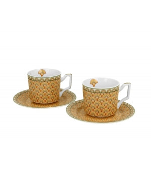 Set 2 cesti espresso, Duo Solis, cu fafurii, 120 ml - Victoria home deco