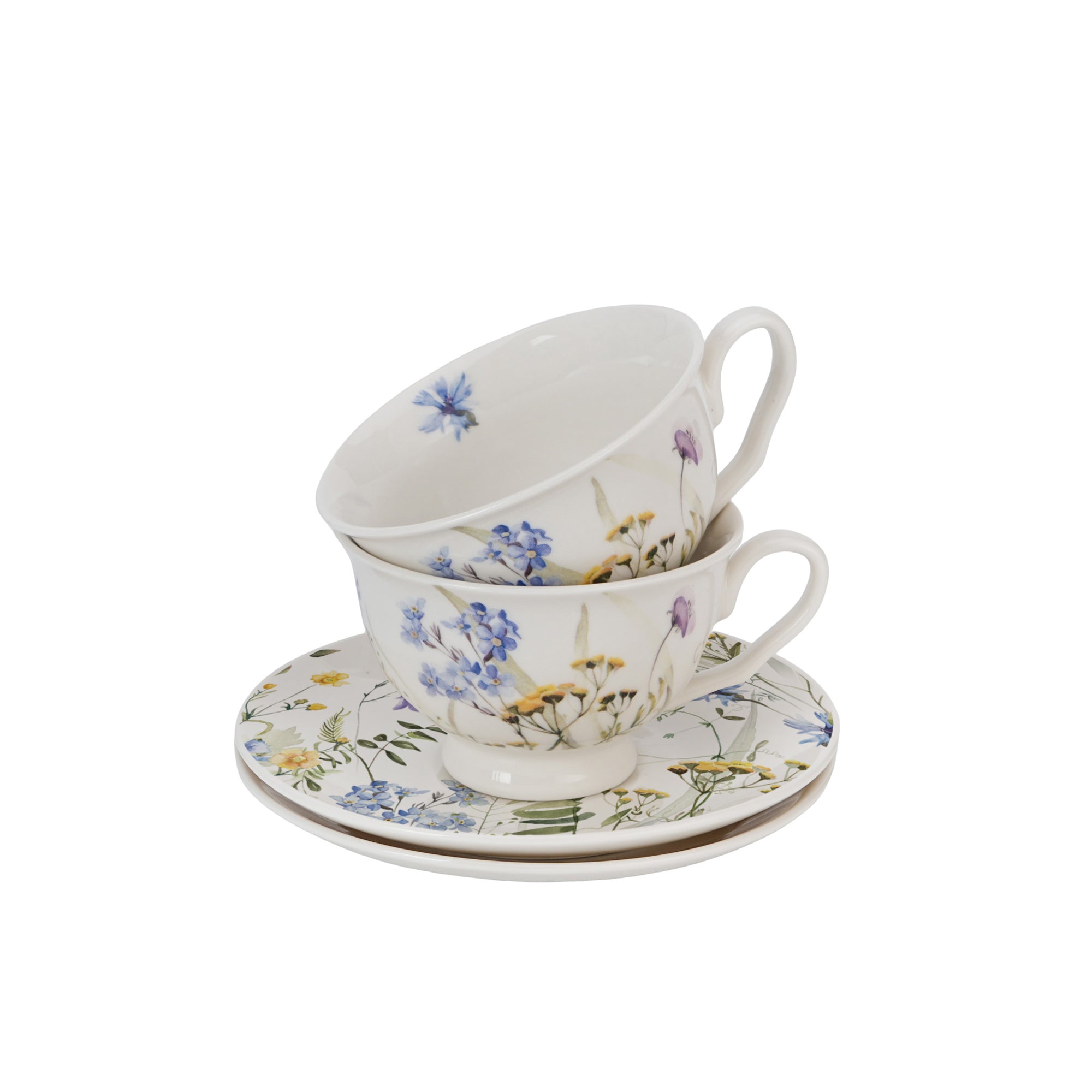 Set de 2 cesti si farfurii, Melody, 250 ml