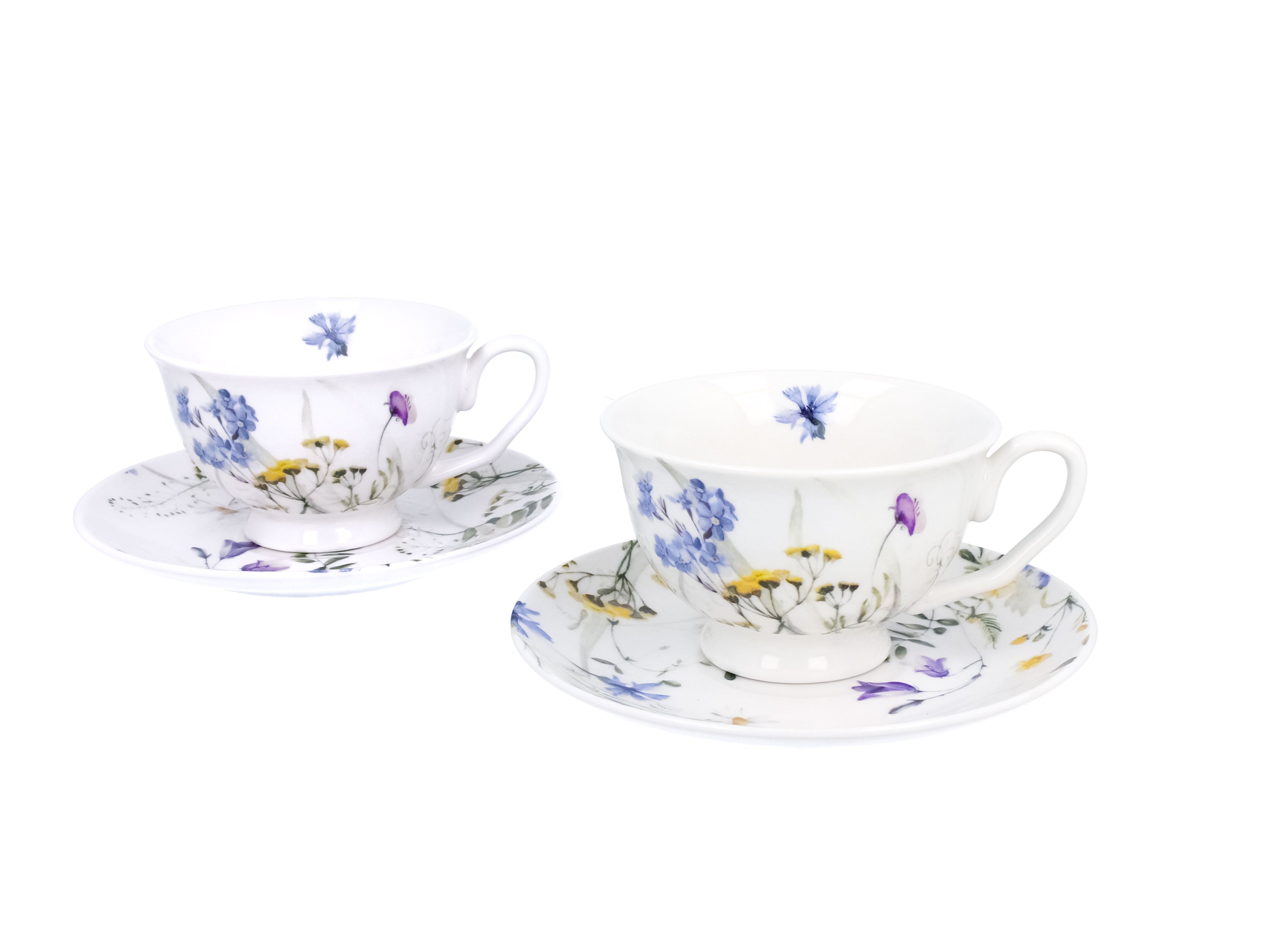 Un set de două cești și farfurioare  MELODY  royal din seria Royal Flowers,250 ml