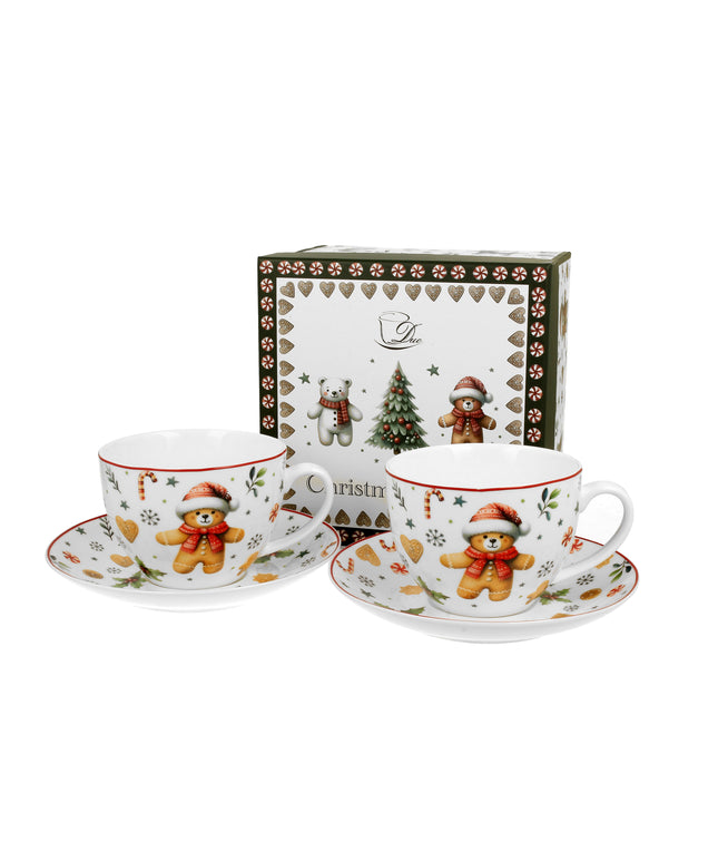 Set doua cesti si farfurii Christmas Cuties,270ML - Victoria home deco