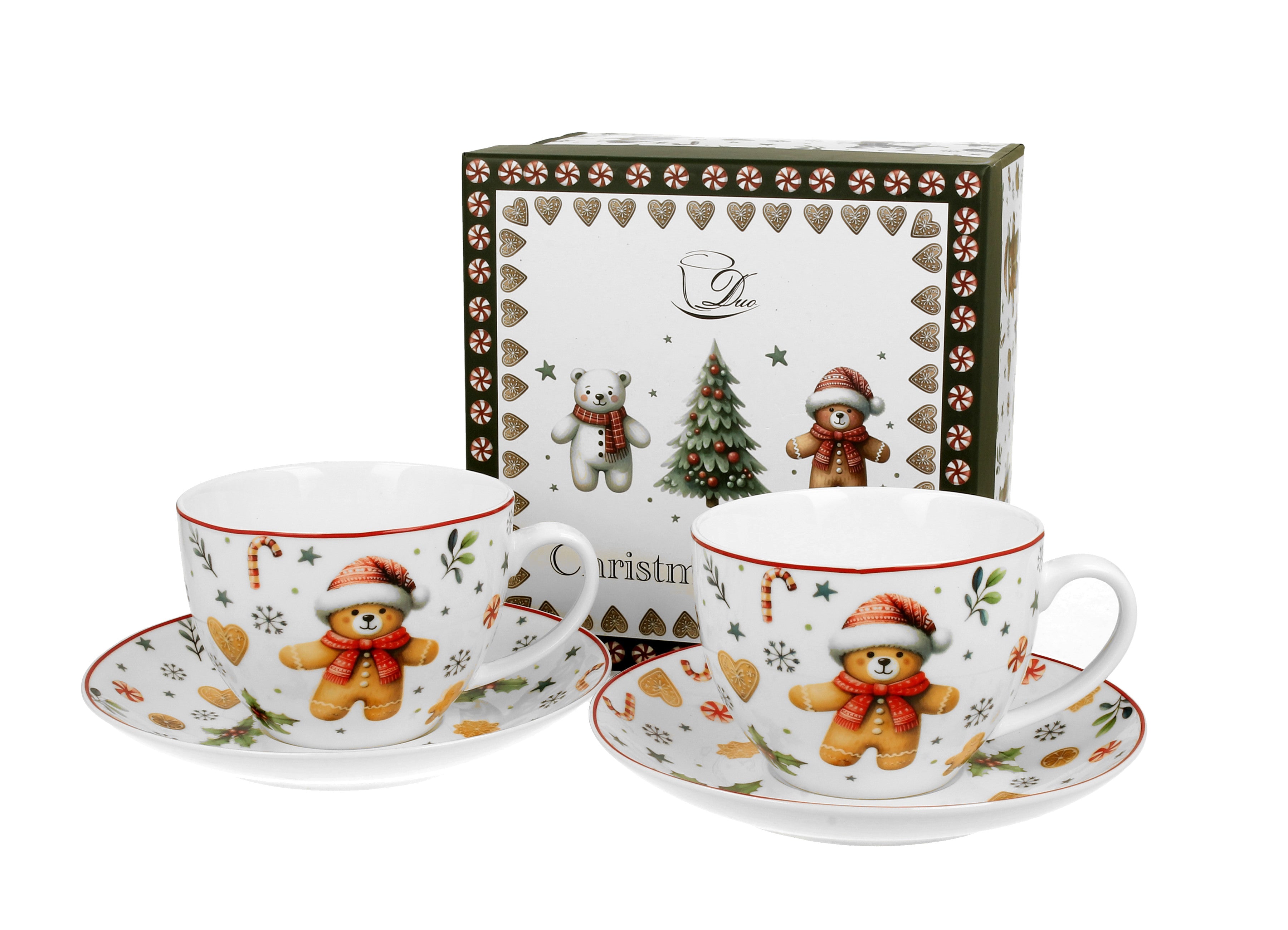 Set doua cesti si farfurii Christmas Cuties,270ML - Victoria home deco
