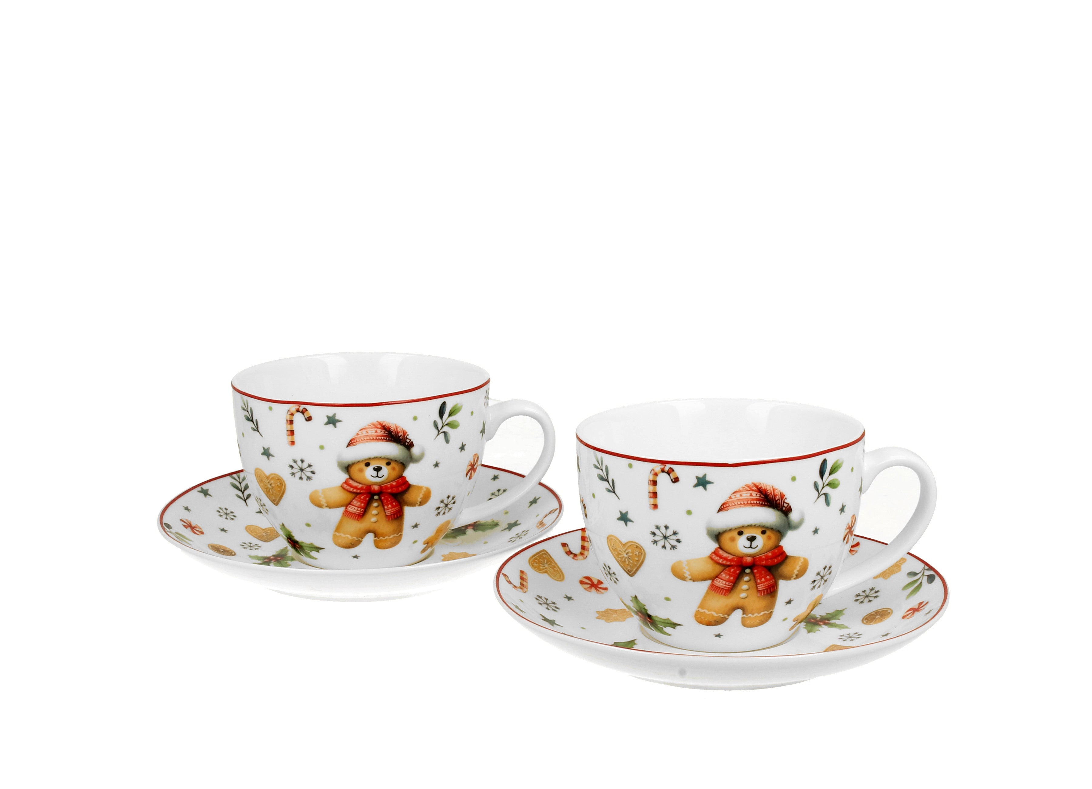 Set doua cesti si farfurii Christmas Cuties,270ML - Victoria home deco