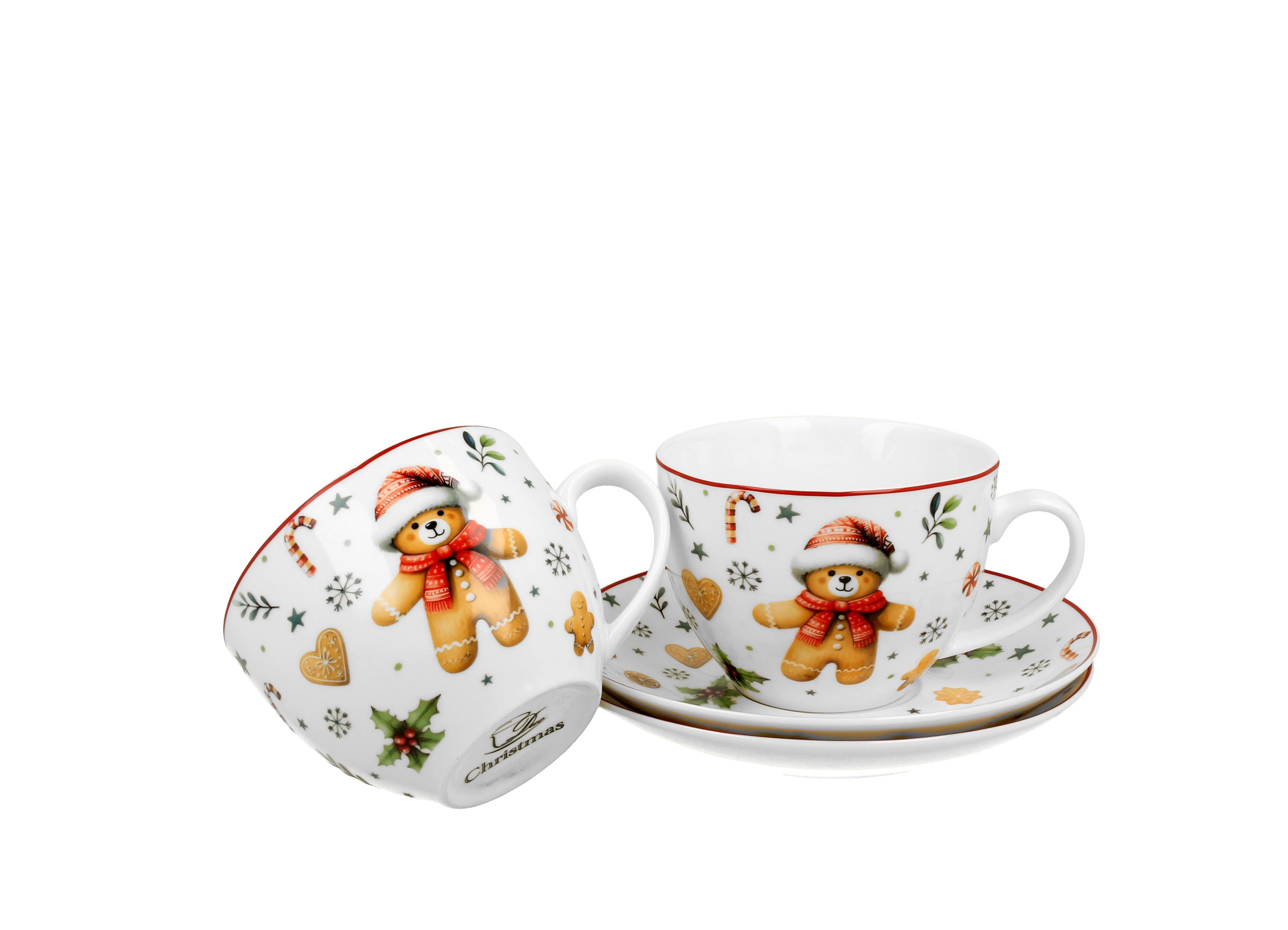 Set doua cesti si farfurii Christmas Cuties,270ML - Victoria home deco