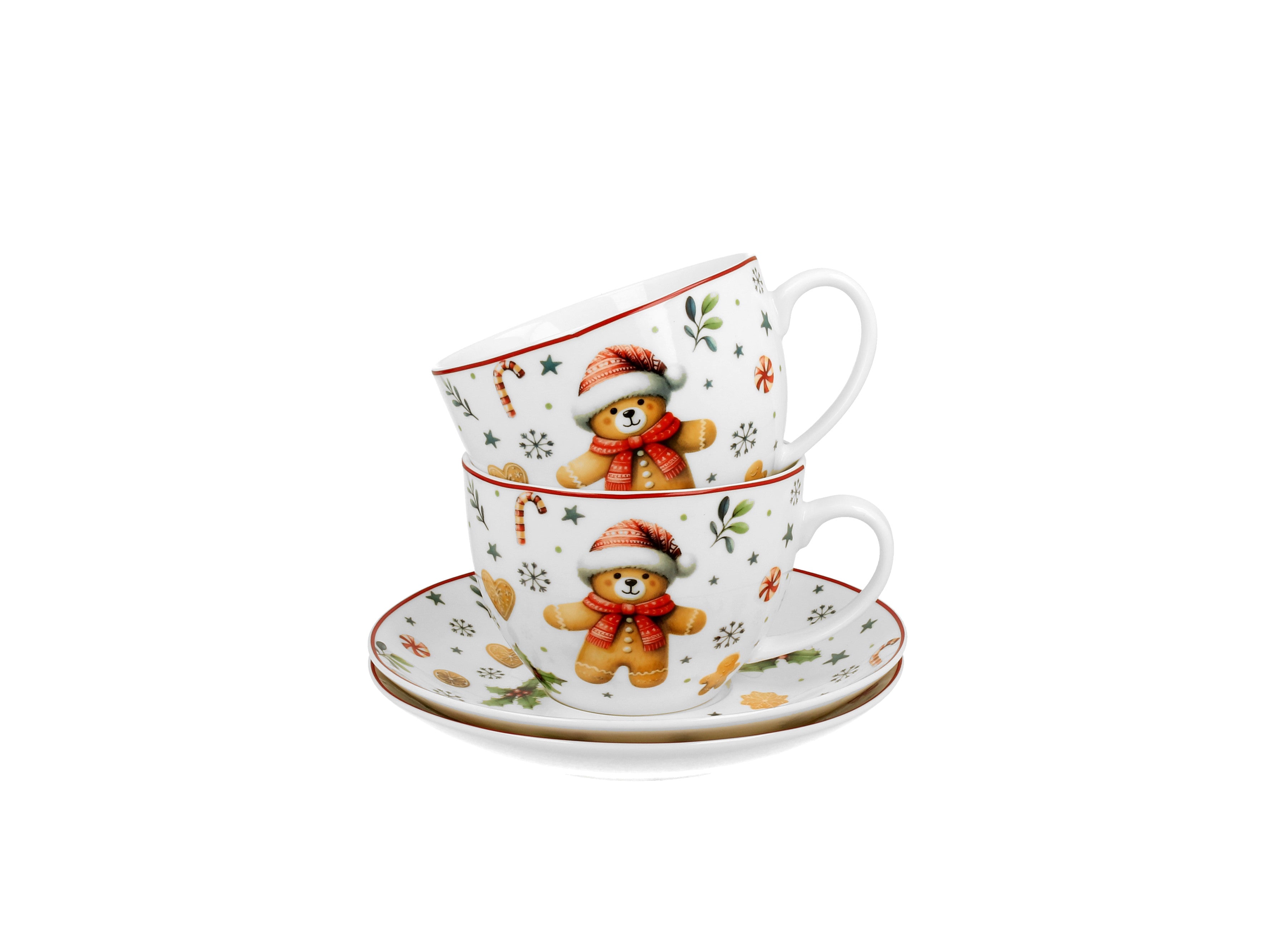 Set doua cesti si farfurii Christmas Cuties,270ML - Victoria home deco