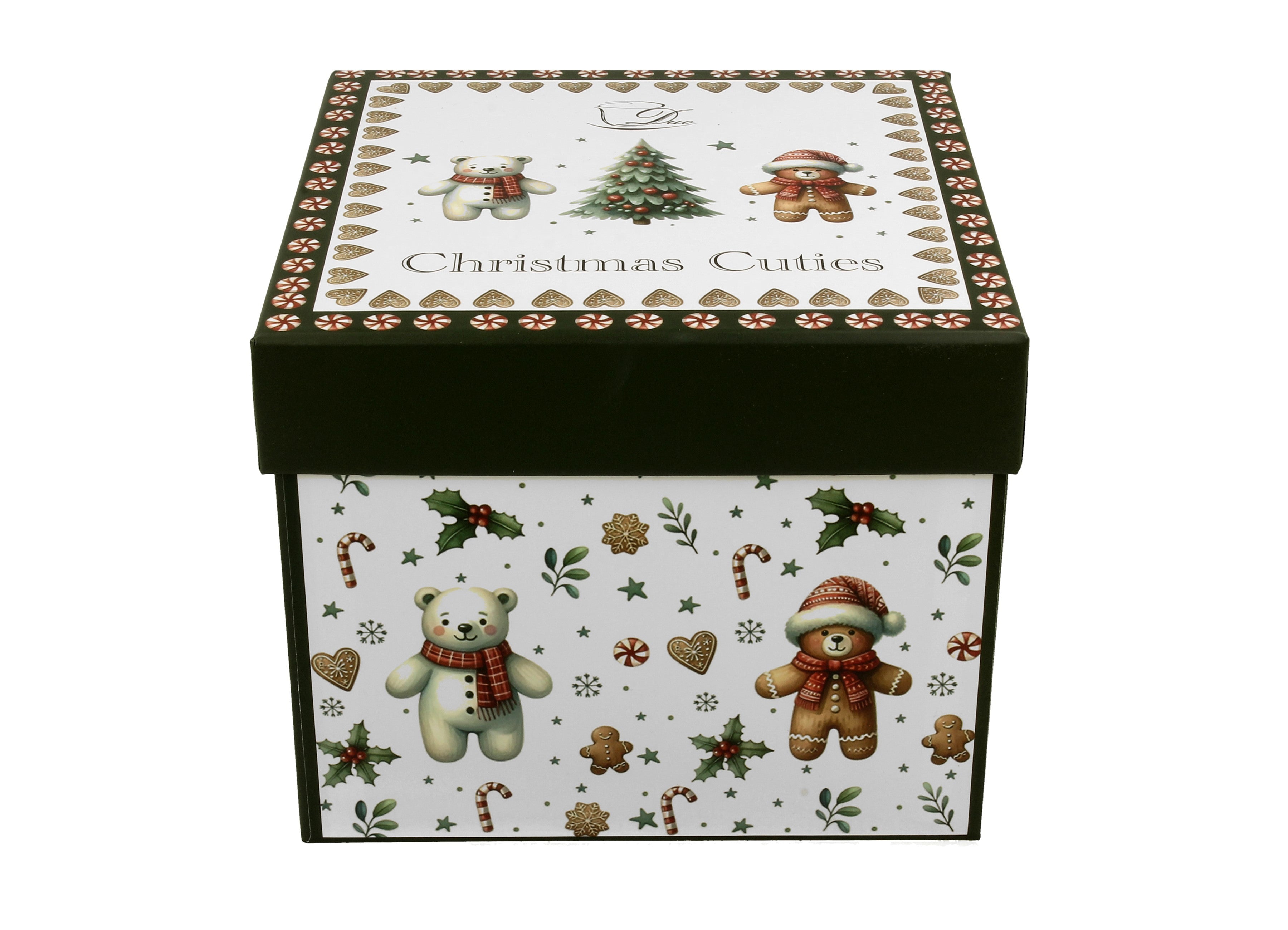 Set doua cesti si farfurii Christmas Cuties,270ML - Victoria home deco