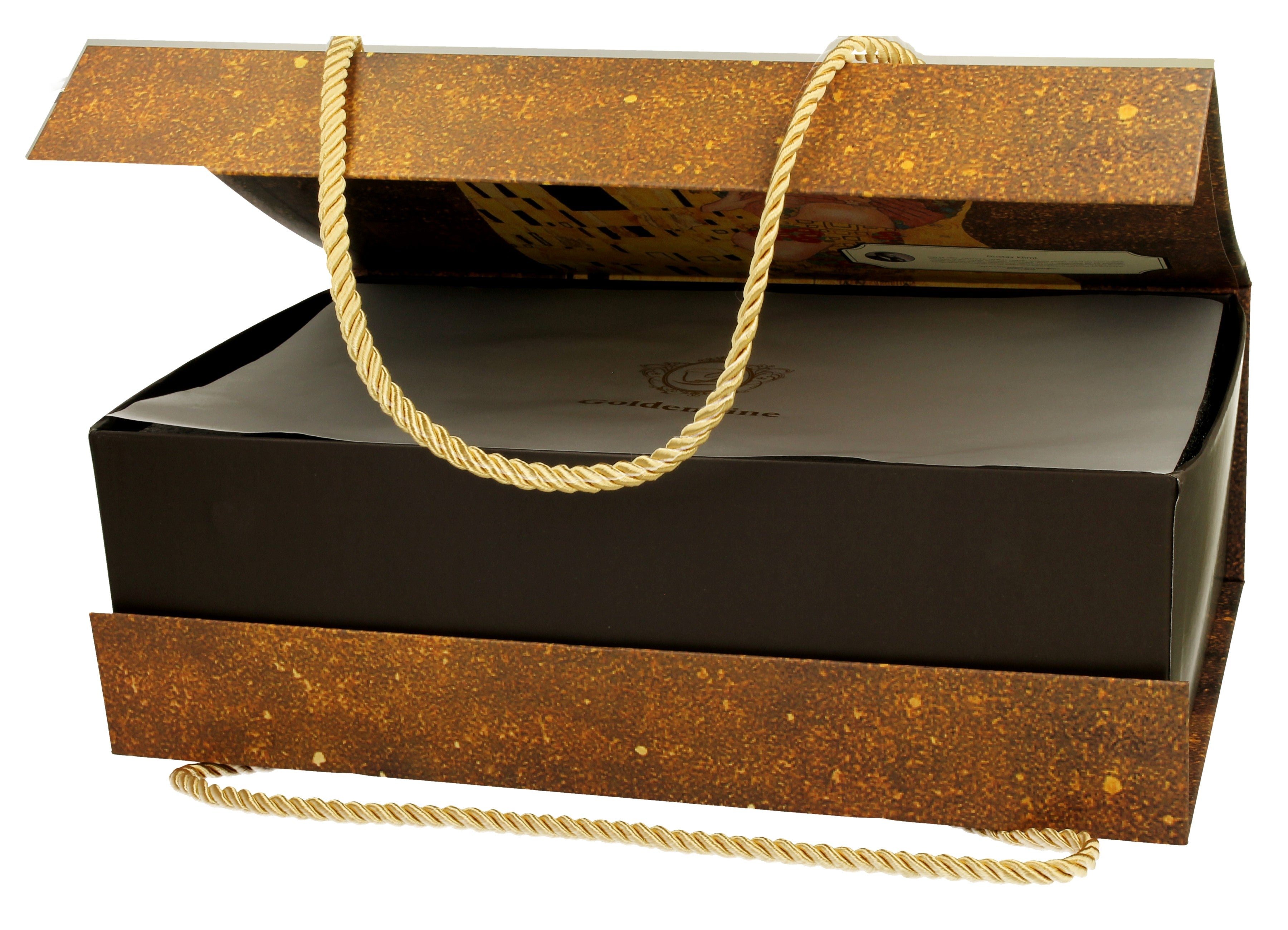 Set 2 cesti 2 cesti si farfurioare Kiss Clasic inspirate de Klimt - Golden Line, 250 ml - Victoria home deco