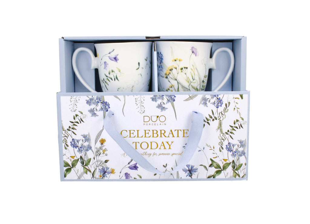 Un set de două căni royal MELODY  din seria Royal Flowers, 340 ml