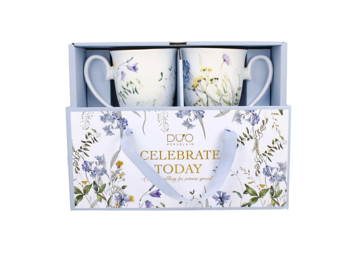 Un set de două căni royal MELODY  din seria Royal Flowers, 340 ml