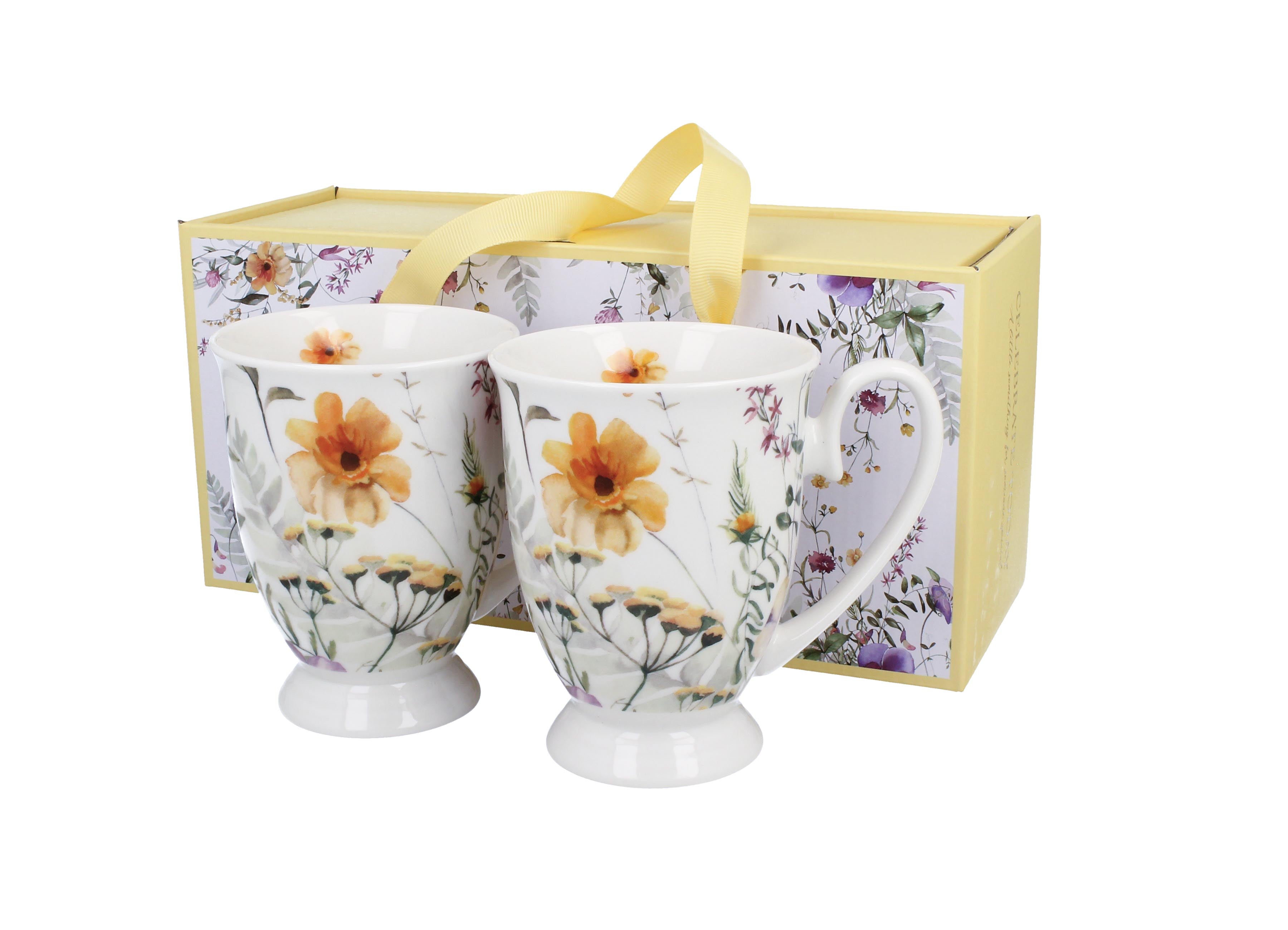Un set de două căni regale PANSY  din seria Royal Flowers , 340  ml