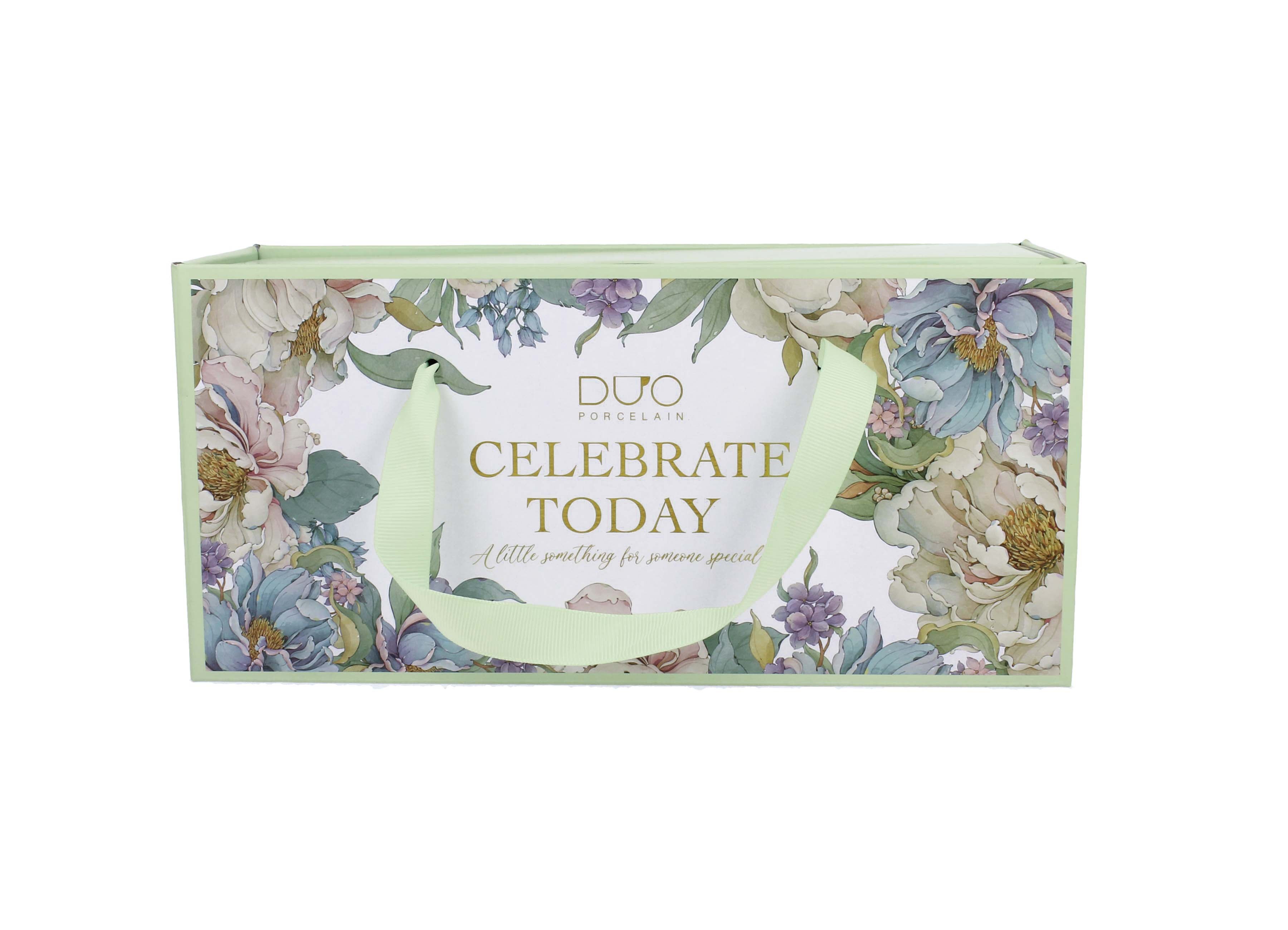 Un set de două căni regale PEONY WHITE  din seria Royal Flowers,340 ml
