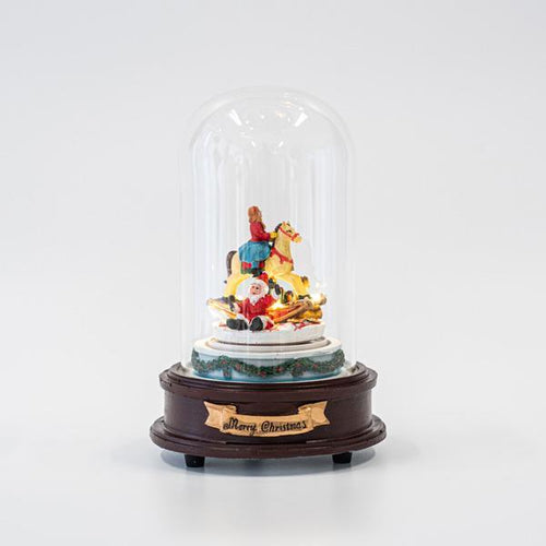 Accesoriu decorativ de Craciun, EUROLAMP, multicolor, muzica si miscare, 13.5x13.5x20cm