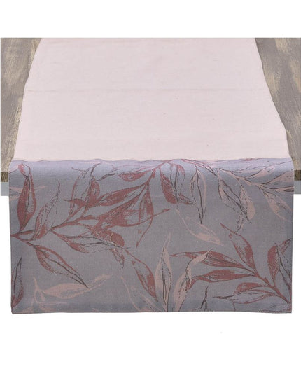 Napron pentru masa Inart, Gri/roz, 40x140 cm - Victoria home deco
