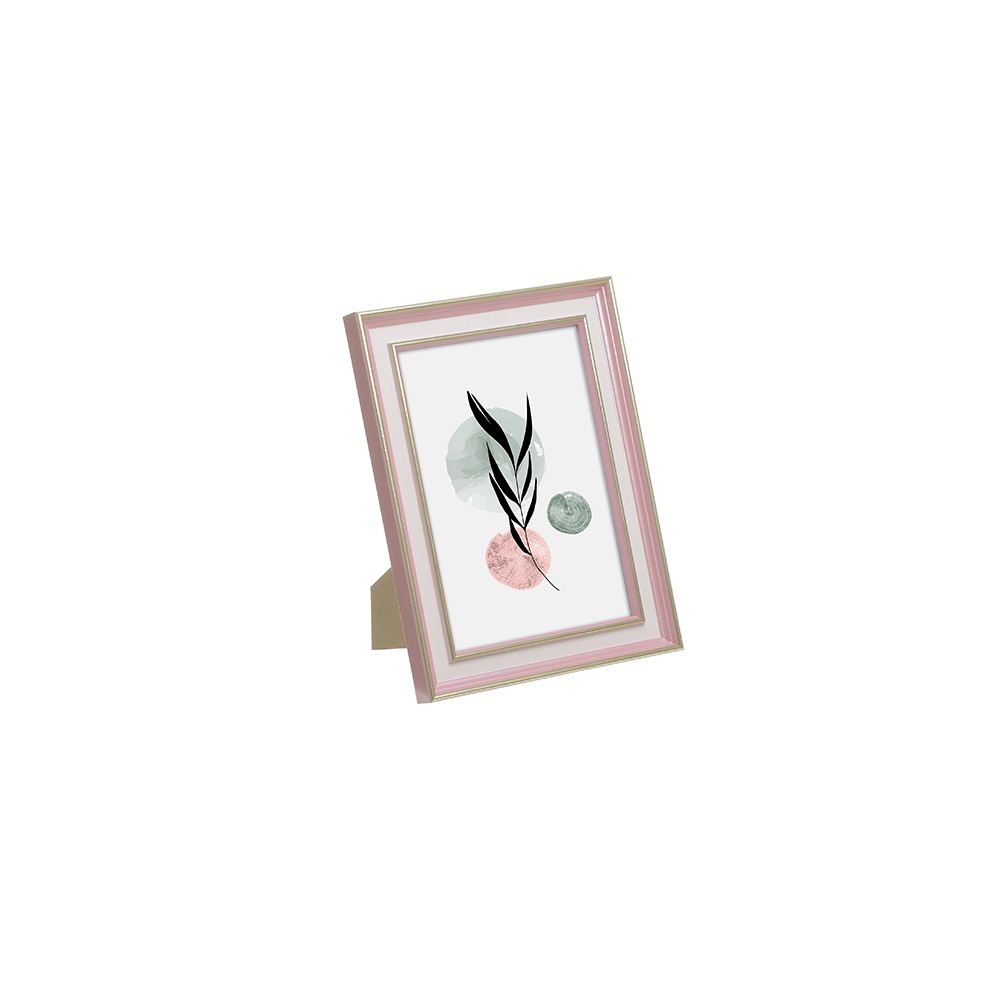 Rama foto din plastic, Inart, roz, 15x20.3cm - Victoria home deco