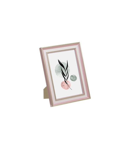 Rama foto din plastic, Inart, roz, 12.7x17.8cm - Victoria home deco