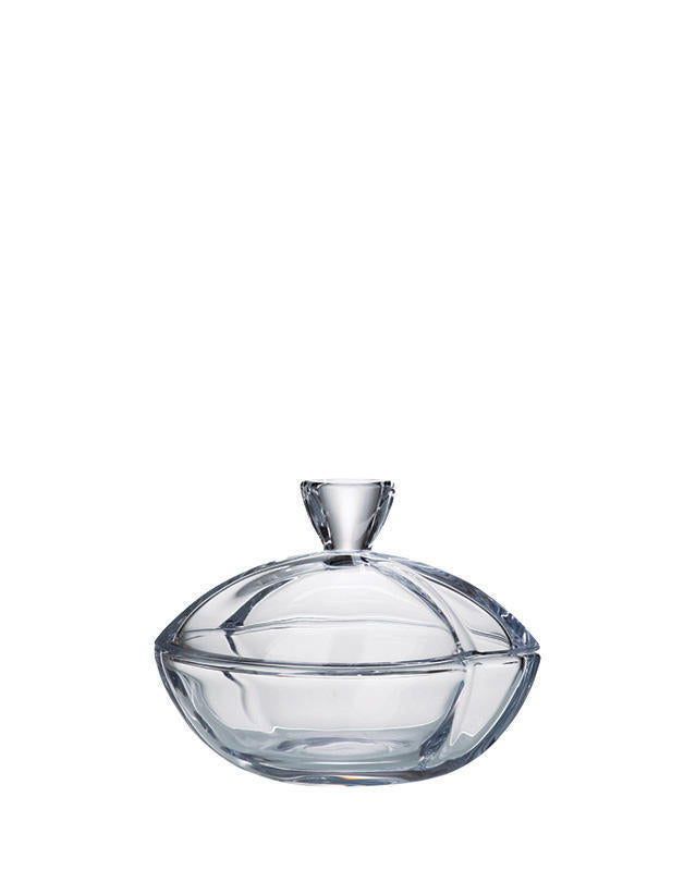 Bomboniera din cristalit cu capac ,Smile 180mm, Bohemia - Victoria home deco