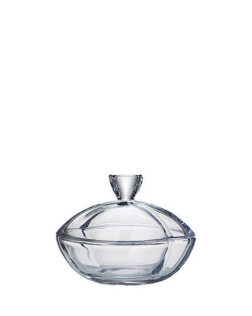 Bomboniera din cristalit cu capac ,Smile 180mm, Bohemia - Victoria home deco