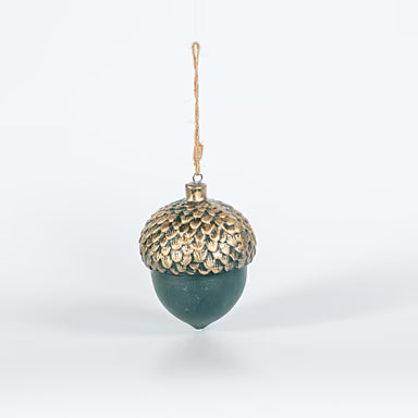 Decoratiuni de  Craciun, Set de 4 Ghinde, Olive, 9x9x12cm, EUROLAMP