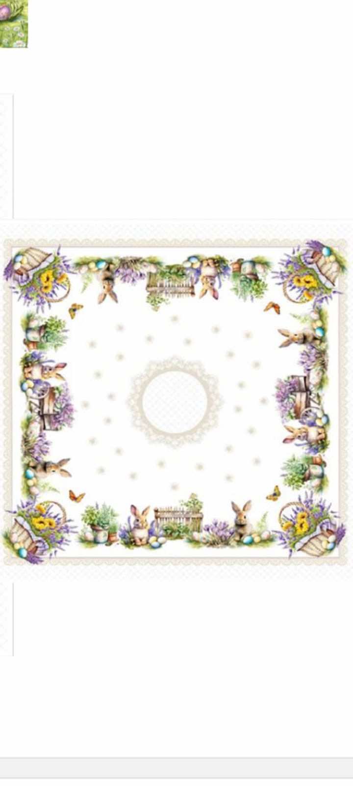 Fata de masa decorativa , cu motiv de Paste