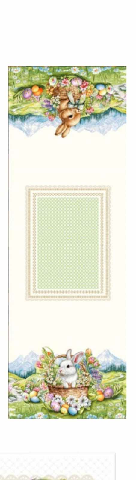 Napron decorativ de Paste cu 40x140 cm,