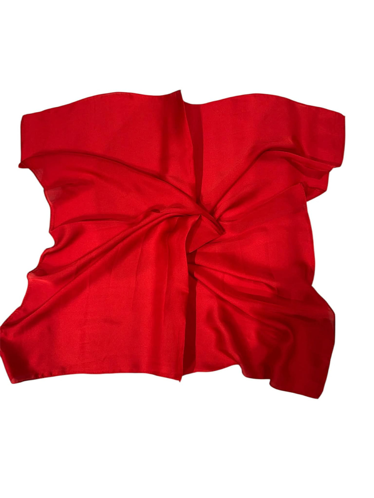 Esarfa de dama,  65x65 cm, 18% matase 72% vascoza,tip batic ,rosu