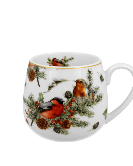 Cana, Duo, 430 ml, design Pasari de Craciun, multicolora - Victoria home deco