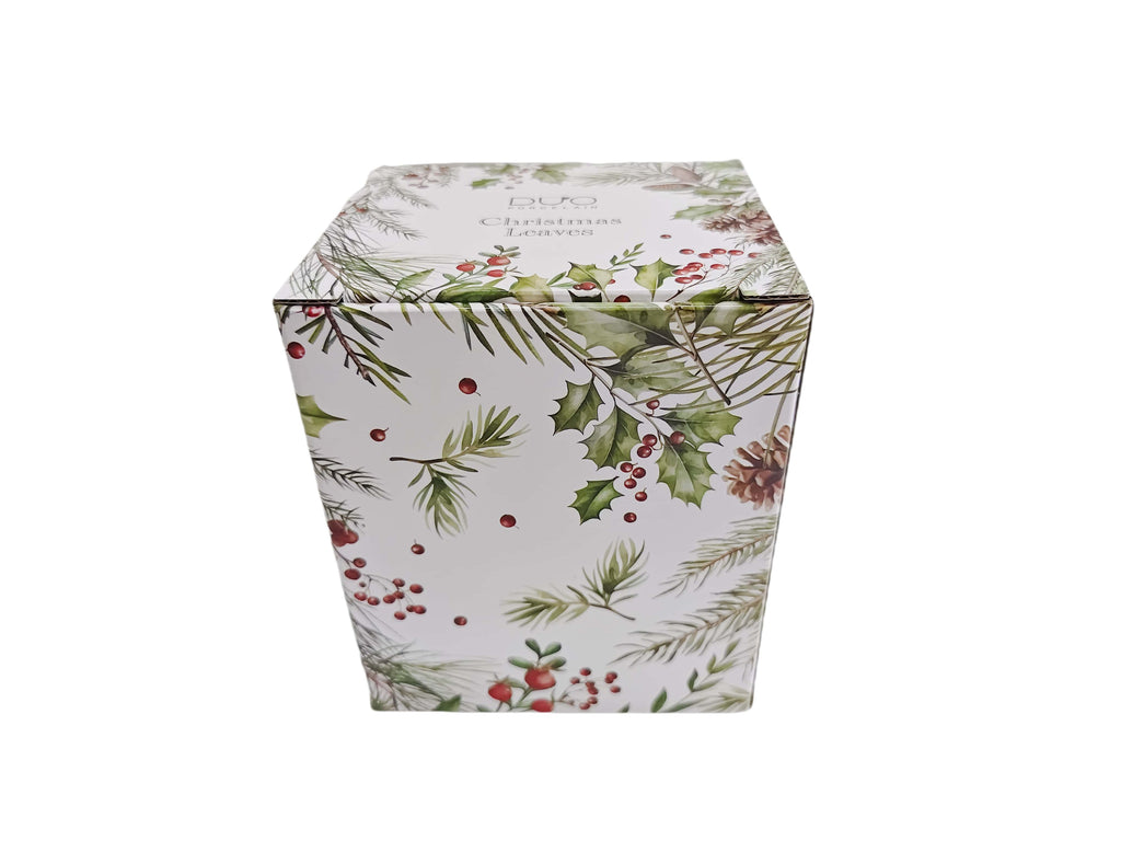 Cana cu infuzor pentru ceai, design Christams Leaves, 360 ml