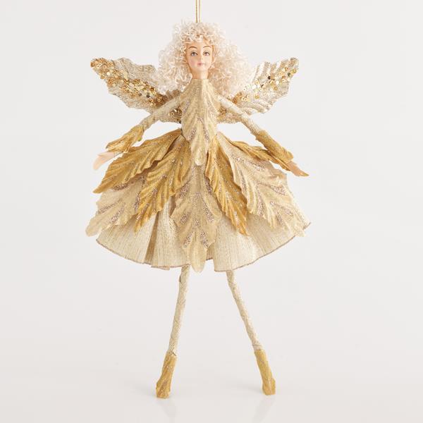 Zana decorativa EUROLAMP NERAIDA CHRYSE, auriu, 30x6x17cm