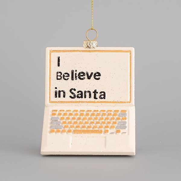 Decoratiune de Craciun, Laptop Ornament, 11,5x8cm, EUROLAMP