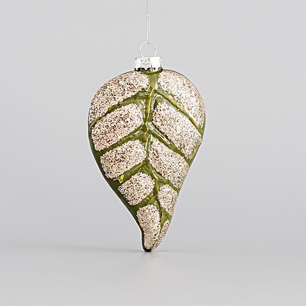 Set de 4 Globuri, Frunza Verde, EUROLAMP