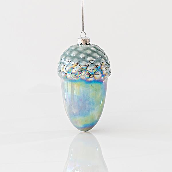 Set de 2 Globuri, Ghinda Bleu, 7,9x14cm, EUROLAMP