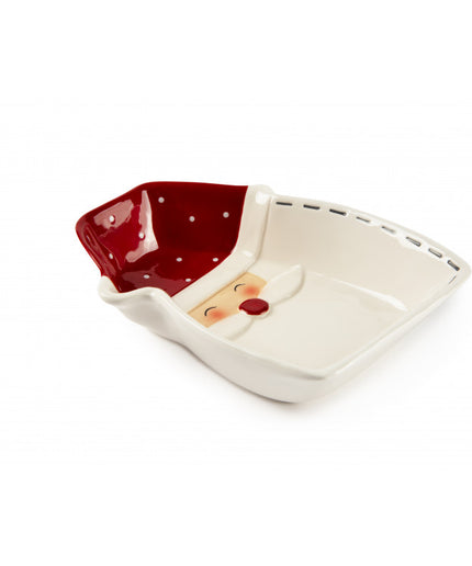 Bol pentru servire Excelsa, Snowman, 16 cm, din ceramica multicolor - Victoria home deco