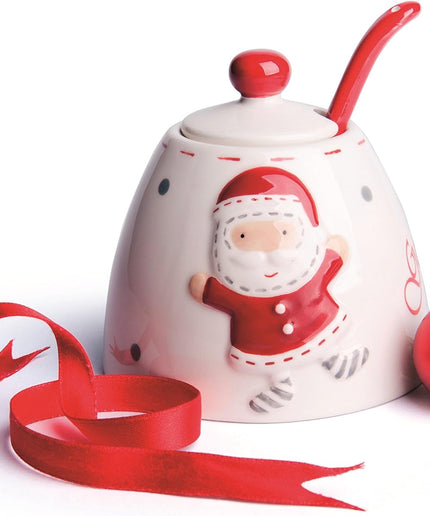 Zaharnita Excelsa, Santa Claus , din ceramica cu lingurita, multicolor - Victoria home deco