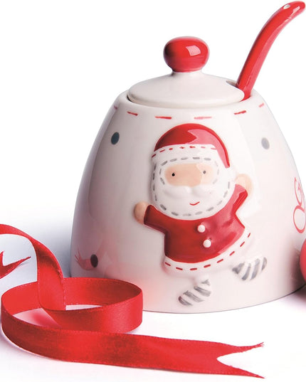 Zaharnita Excelsa, Santa Claus , din ceramica cu lingurita, multicolor - Victoria home deco