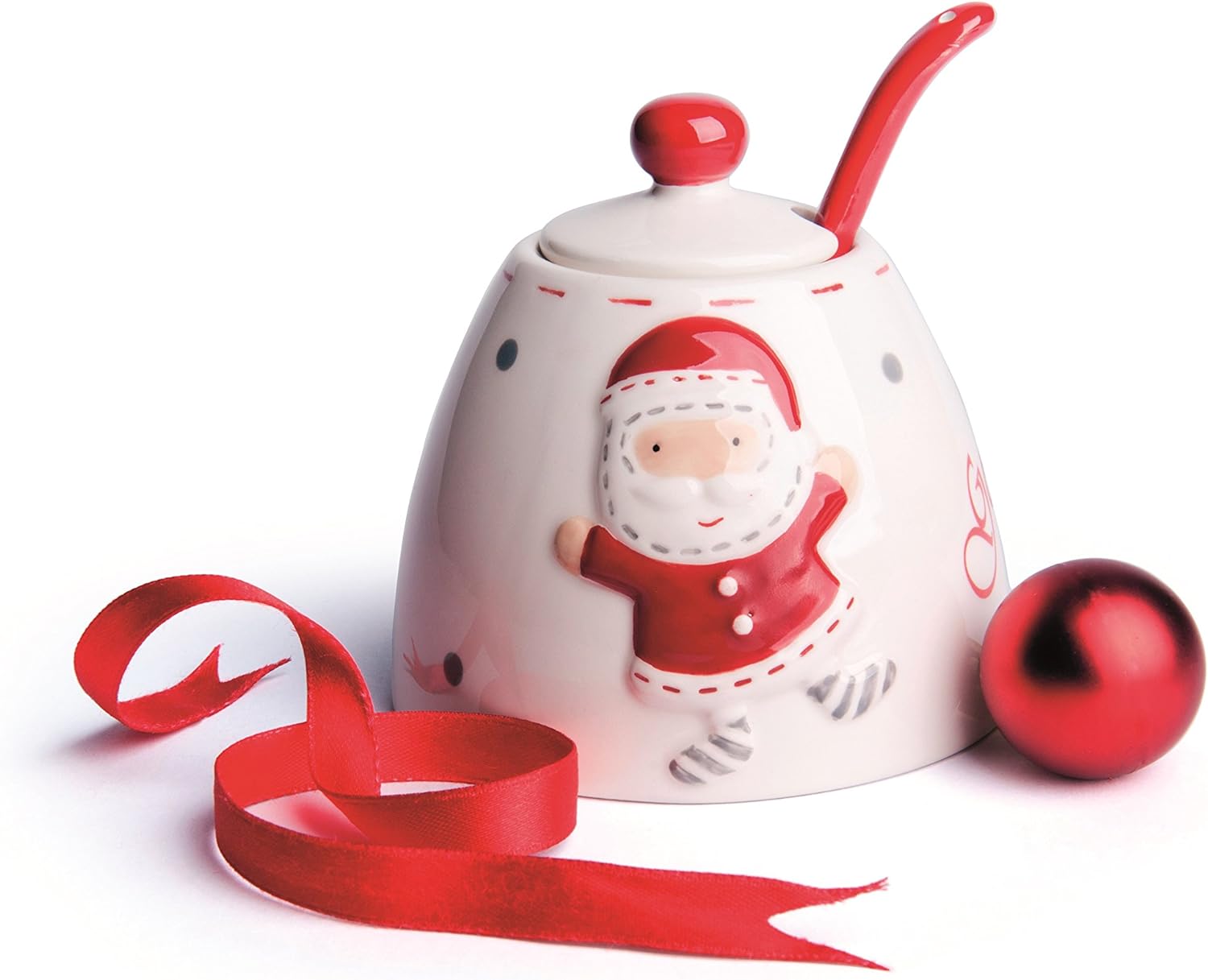 Zaharnita Excelsa, Santa Claus , din ceramica cu lingurita, multicolor - Victoria home deco