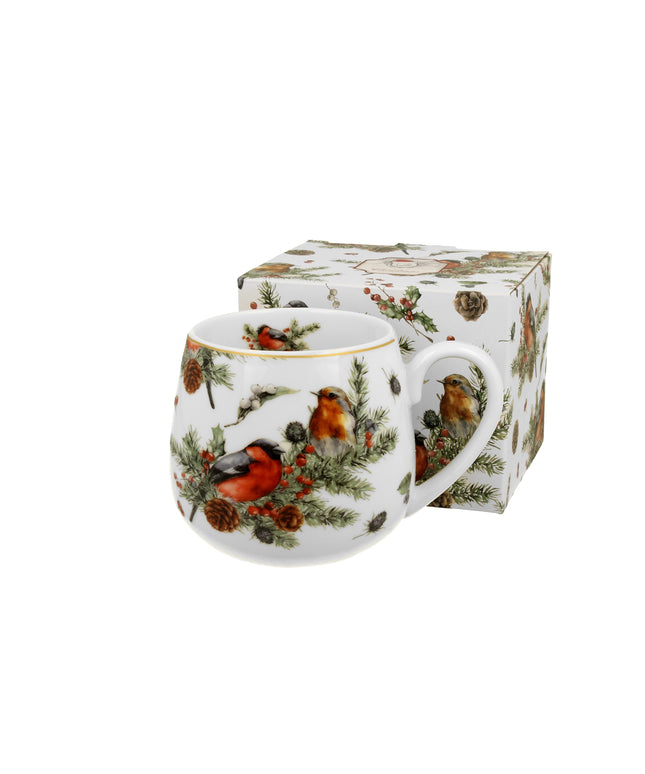 Cana, Duo, 430 ml, design Pasari de Craciun, multicolora - Victoria home deco