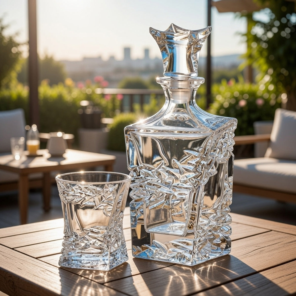 Set 7 piese whisky Samurai, Bohemia Crystal (Copy)