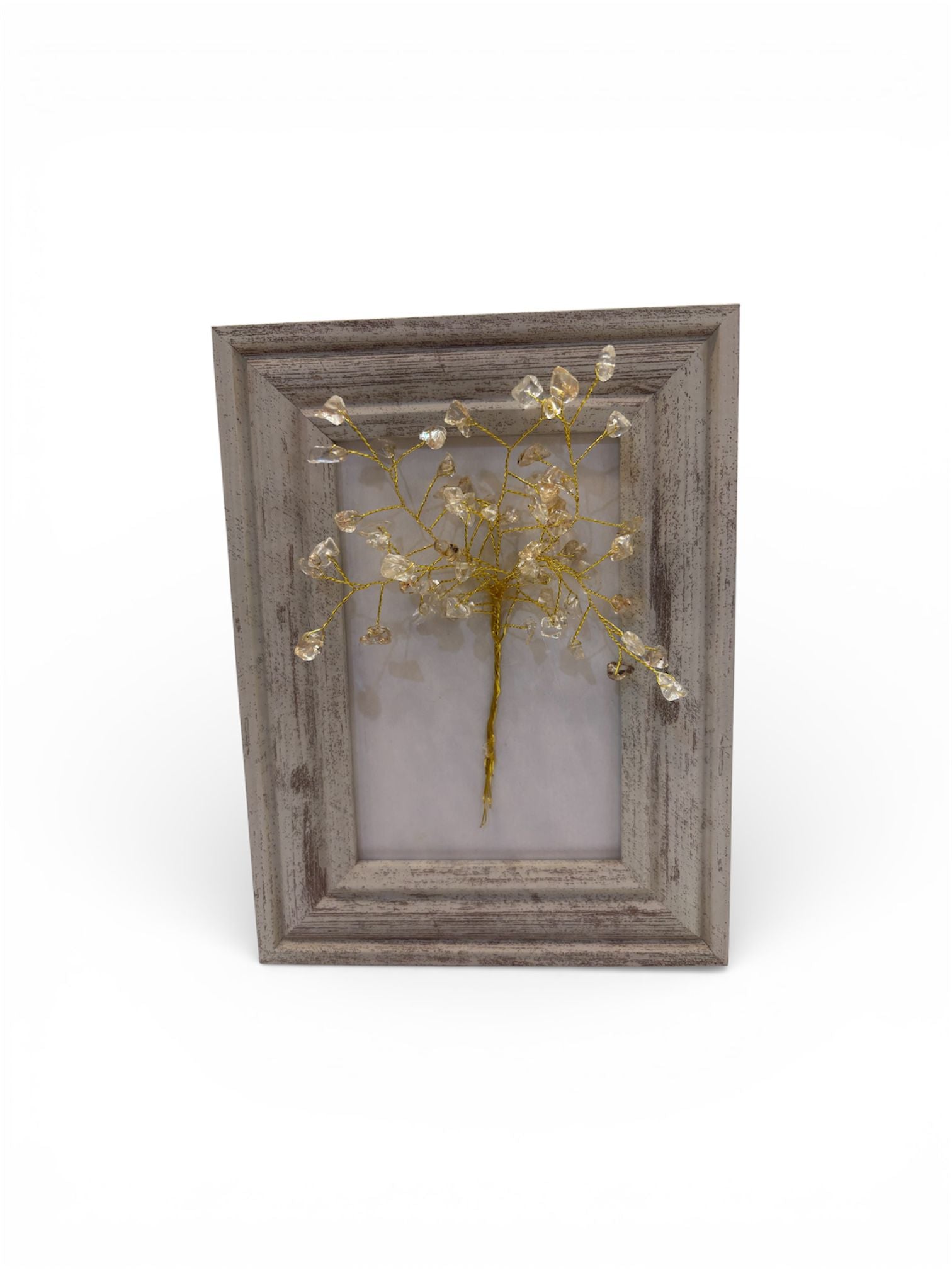 Decoratiune tablou pietre semipretioase ,handmade, 16x20 cm