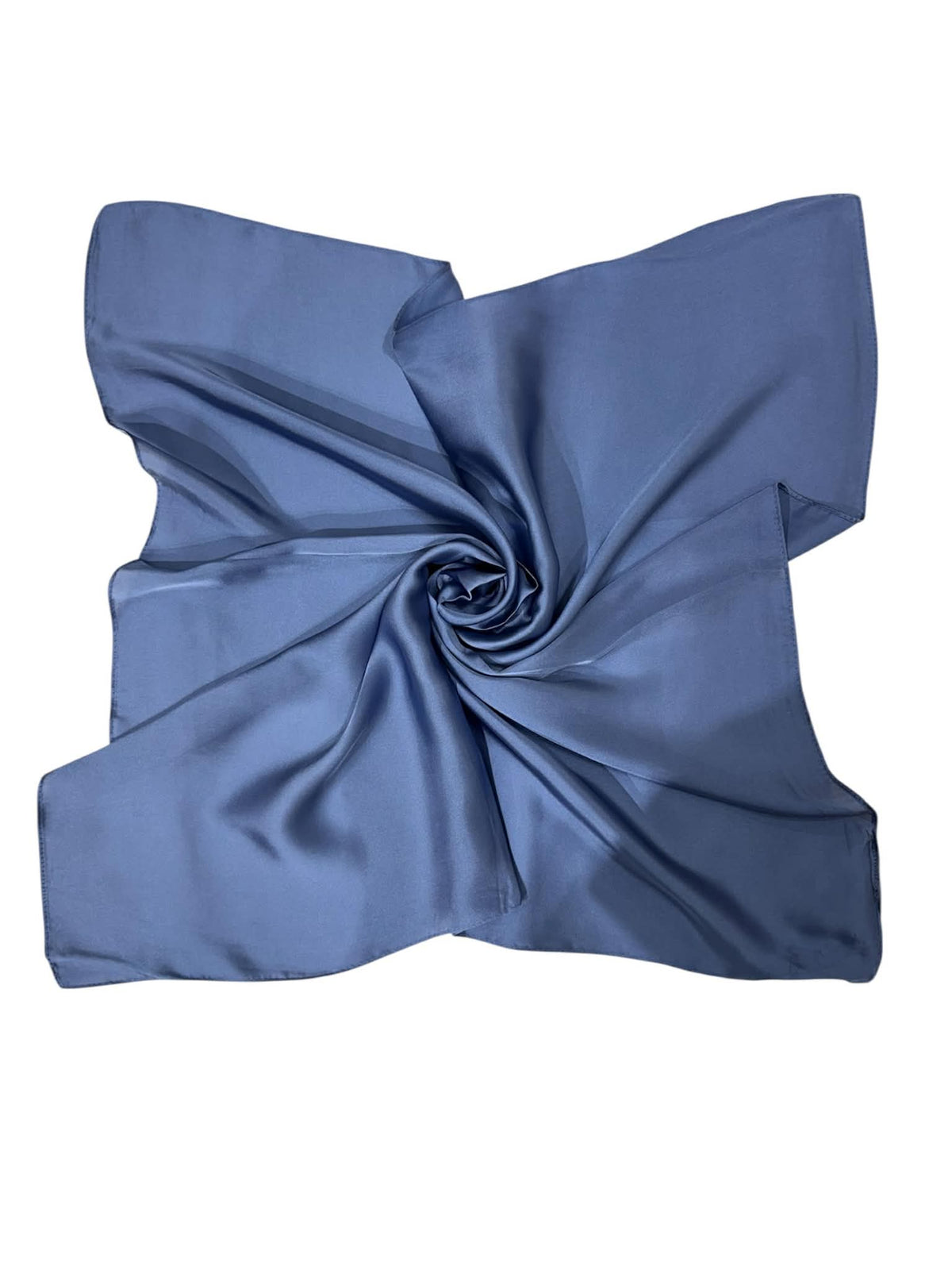 Esarfa de dama,  65x65 cm, 18% matase 72% vascoza,tip batic ,albastru