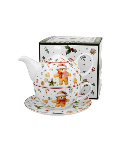 Set ceainic pentru 1 persoana Christmas Cuties - Victoria home deco