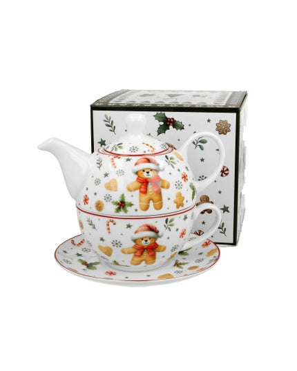 Set ceainic pentru 1 persoana Christmas Cuties - Victoria home deco
