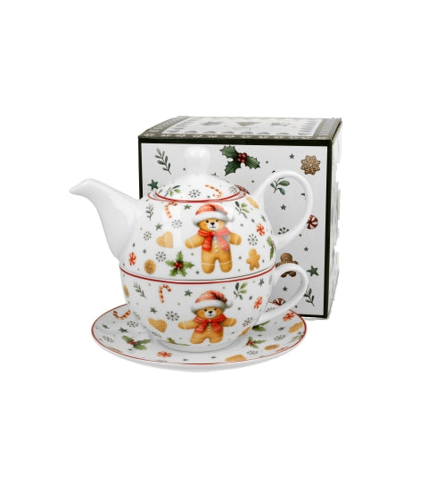 Set ceainic pentru 1 persoana Christmas Cuties - Victoria home deco