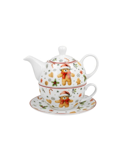 Set ceainic pentru 1 persoana Christmas Cuties - Victoria home deco