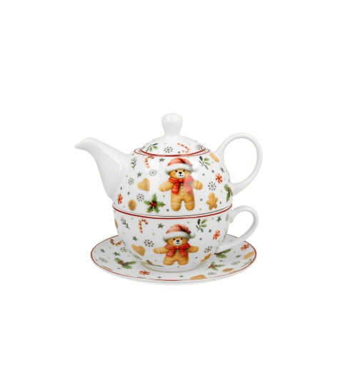 Set ceainic pentru 1 persoana Christmas Cuties - Victoria home deco