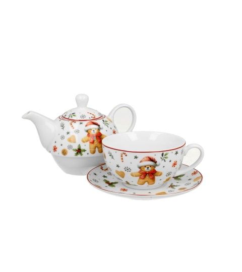 Set ceainic pentru 1 persoana Christmas Cuties - Victoria home deco