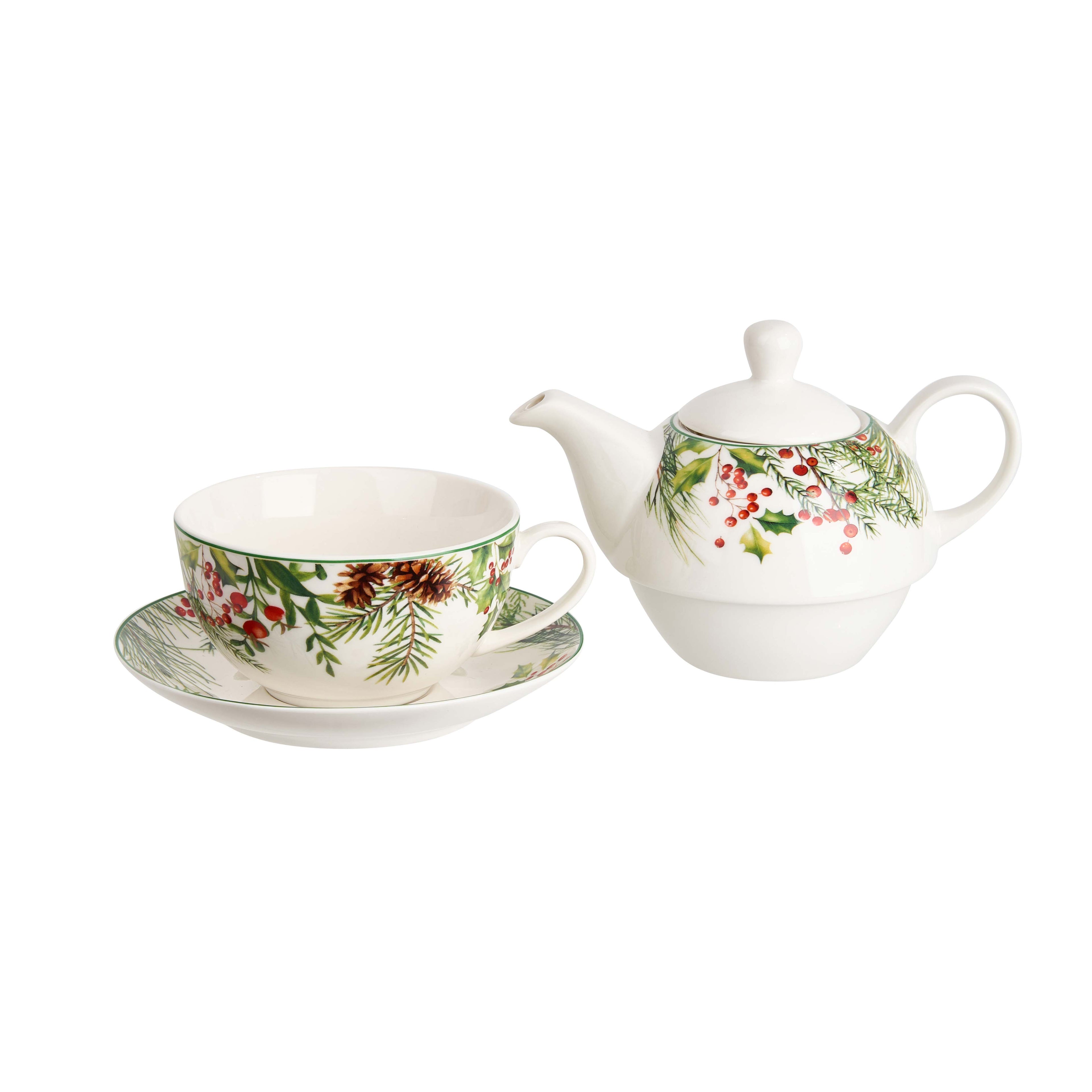 Set pentru ceai,de Craciun,  Leaves, 300/450 ml